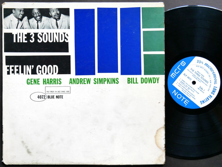 THE THREE 3 SOUNDS Feelin' Good LP BLUE NOTE BLP 4072 US 1961 NY RVG EAR MONO