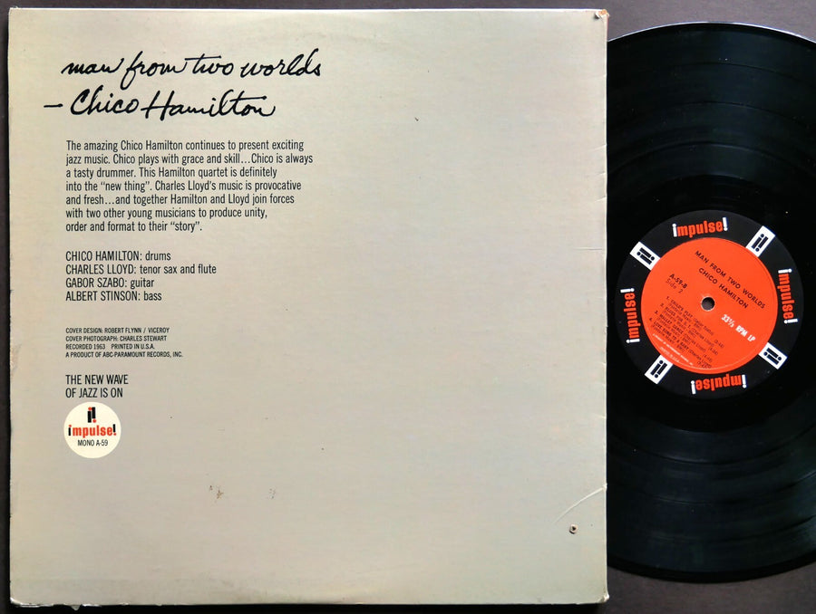 CHICO HAMILTON Man From Two Worlds LP IMPULSE! A-59 US 1964 MONO Charles Lloyd