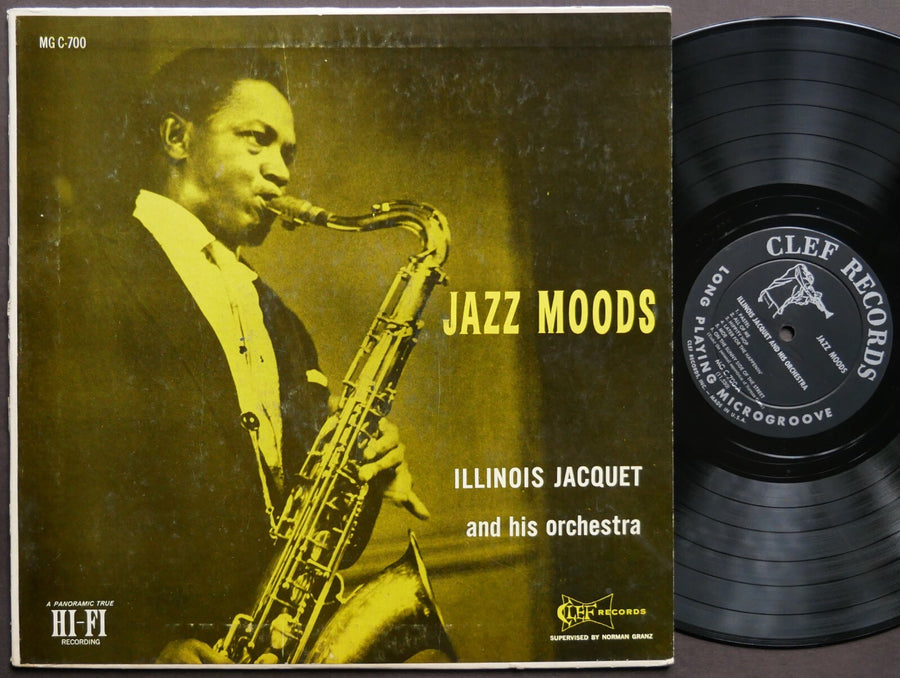 ILLINOIS JACQUET Jazz Moods LP CLEF RECORDS MG C-700 US '56 DG MONO Carl Perkins