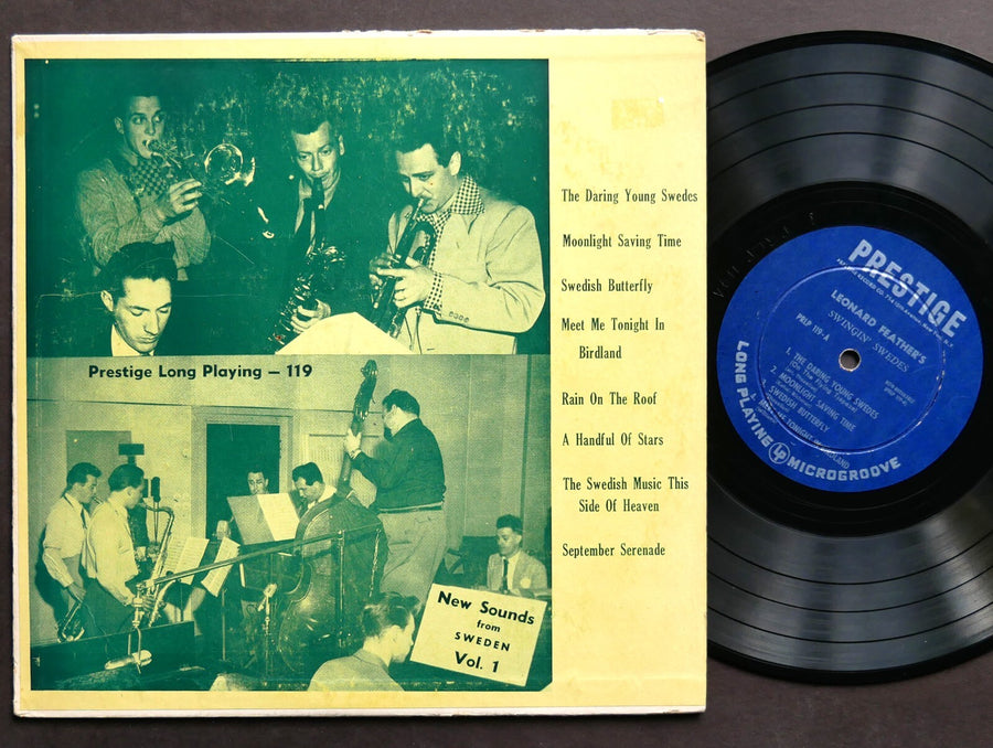 LEONARD FEATHER Swingin' Swedes 10" LP PRESTIGE PRLP 119 US '51 EAR DG MONO JAZZ