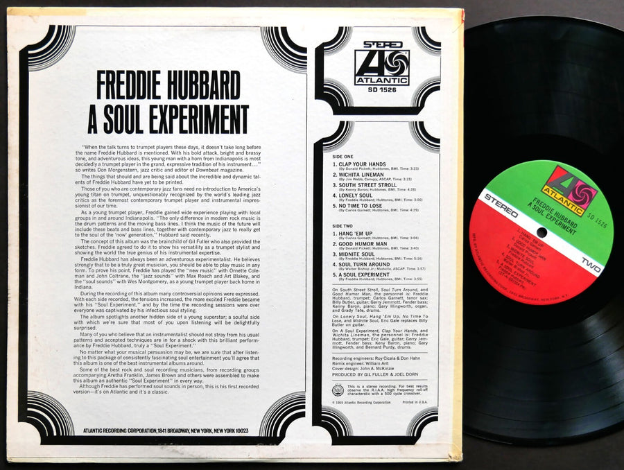 FREDDIE HUBBARD A Soul Experiment LP ATLANTIC SD 1526 US 1969 Carlos Garnett VG+