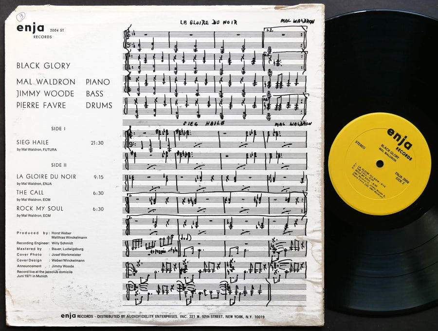 MAL WALDRON Black Glory LP ENJA RECORDS 2004 ST US 1971 JAZZ Jimmy Woode