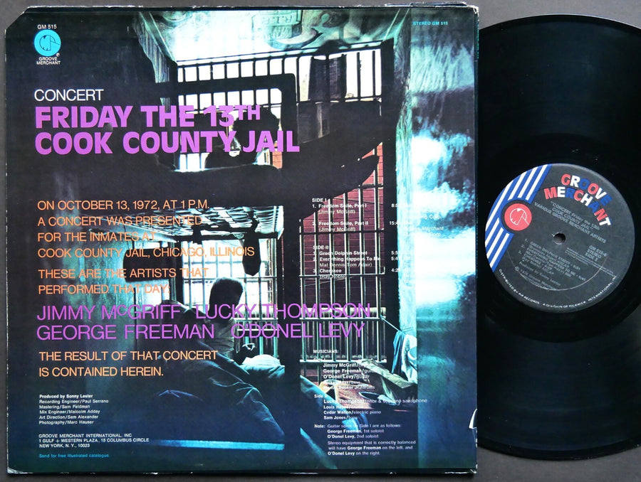 JIMMY MCGRIFF Friday The 13th. Cook County Jail LP GROOVE MERCHANT O'Donel Levy