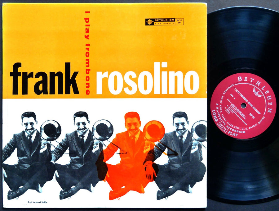 FRANK ROSOLINO I Play Trombone LP BETHLEHEM BCP-26 US 1956 DG MONO Sonny Clark