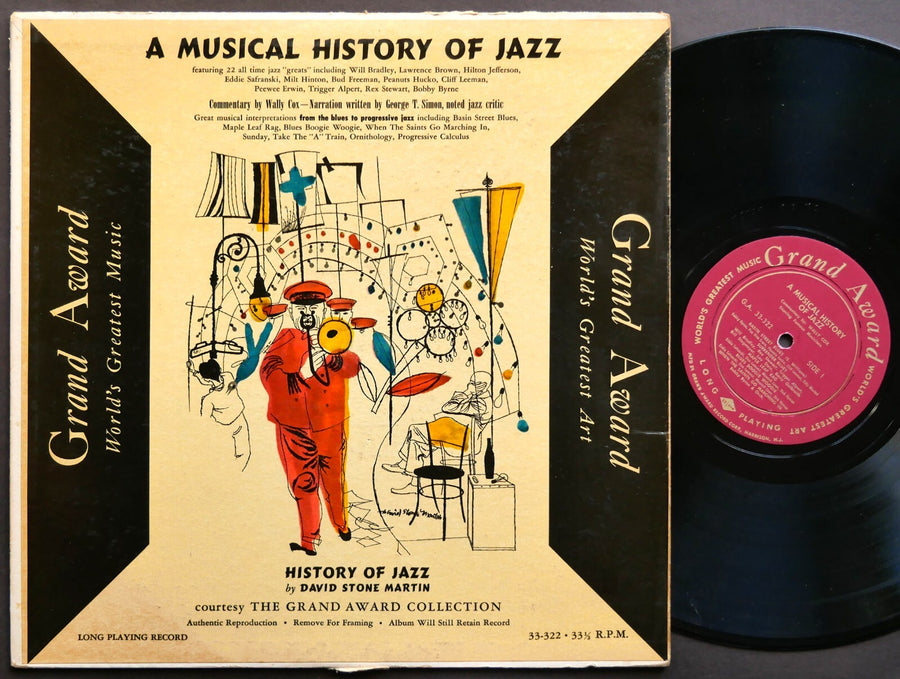 VARIOUS A Musical History Of Jazz LP GRAND AWARD G.A. 33-322 US 1955 DSM MONO