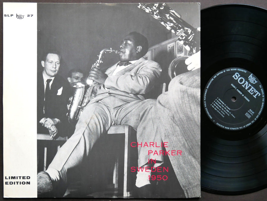 CHARLIE PARKER In Sweden 1950 LP SONET SLP 27 SWEDEN 1959 Limited Edition