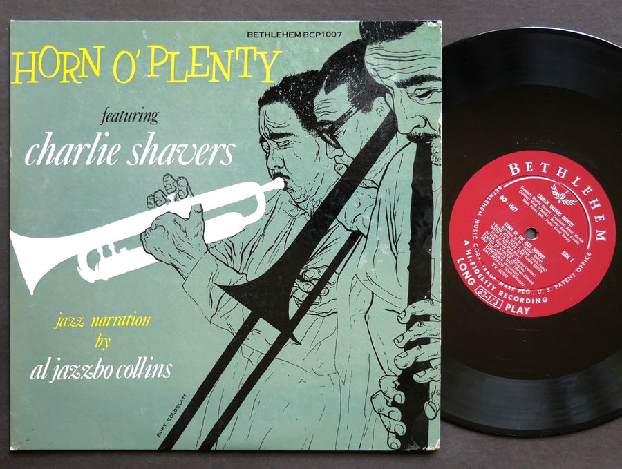 CHARLIE SHAVERS Horn O'Plenty 10" LP BETHLEHEM RECORDS BCP 1007 US 1955 DG MONO
