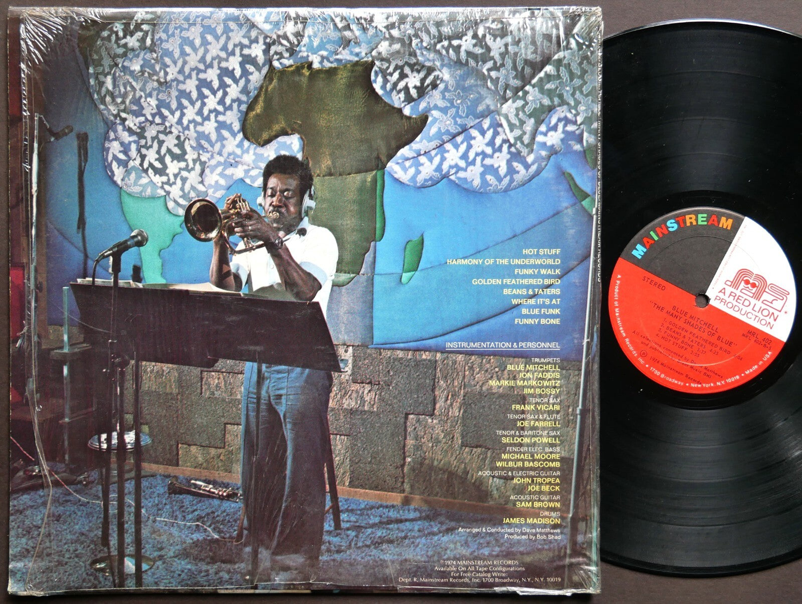 BLUE MITCHELL Many Shades Of Blue LP MAINSTREAM RECORDS MRL 402 Joe Farrell