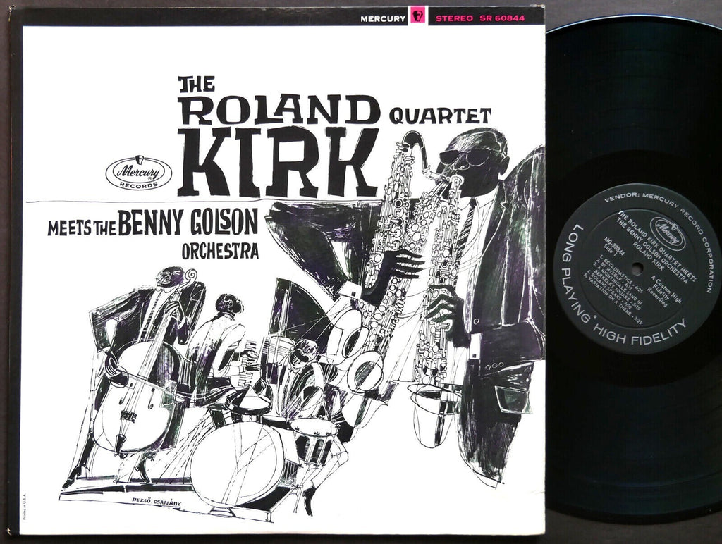 ROLAND KIRK Quartet Meets BENNY GOLSON Orchestra LP MERCURY MG-20844 DG MONO VG+