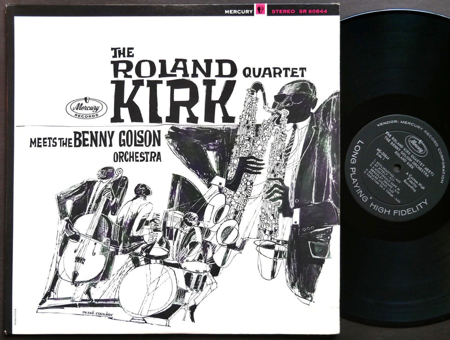 ROLAND KIRK Quartet Meets BENNY GOLSON Orchestra LP MERCURY MG-20844 DG MONO VG+