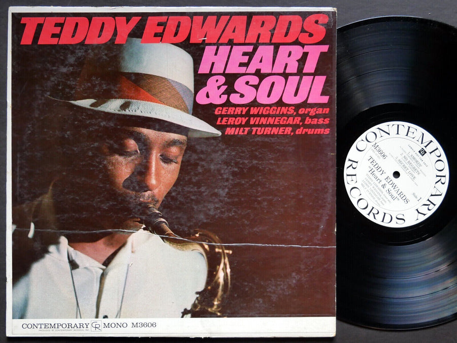 TEDDY EDWARDS Heart & Soul LP CONTEMPORARY RECORDS M 3606 US 1962 DG MONO PROMO