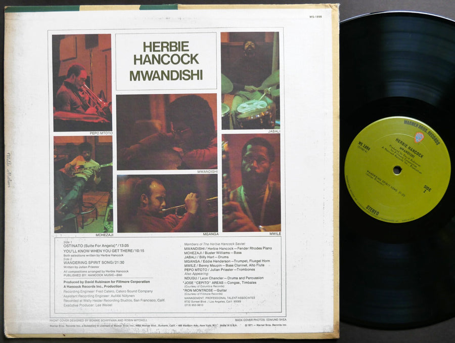 HERBIE HANCOCK Mwandishi LP WARNER BROS WS 1898 US 1971 JAZZ Buster Williams