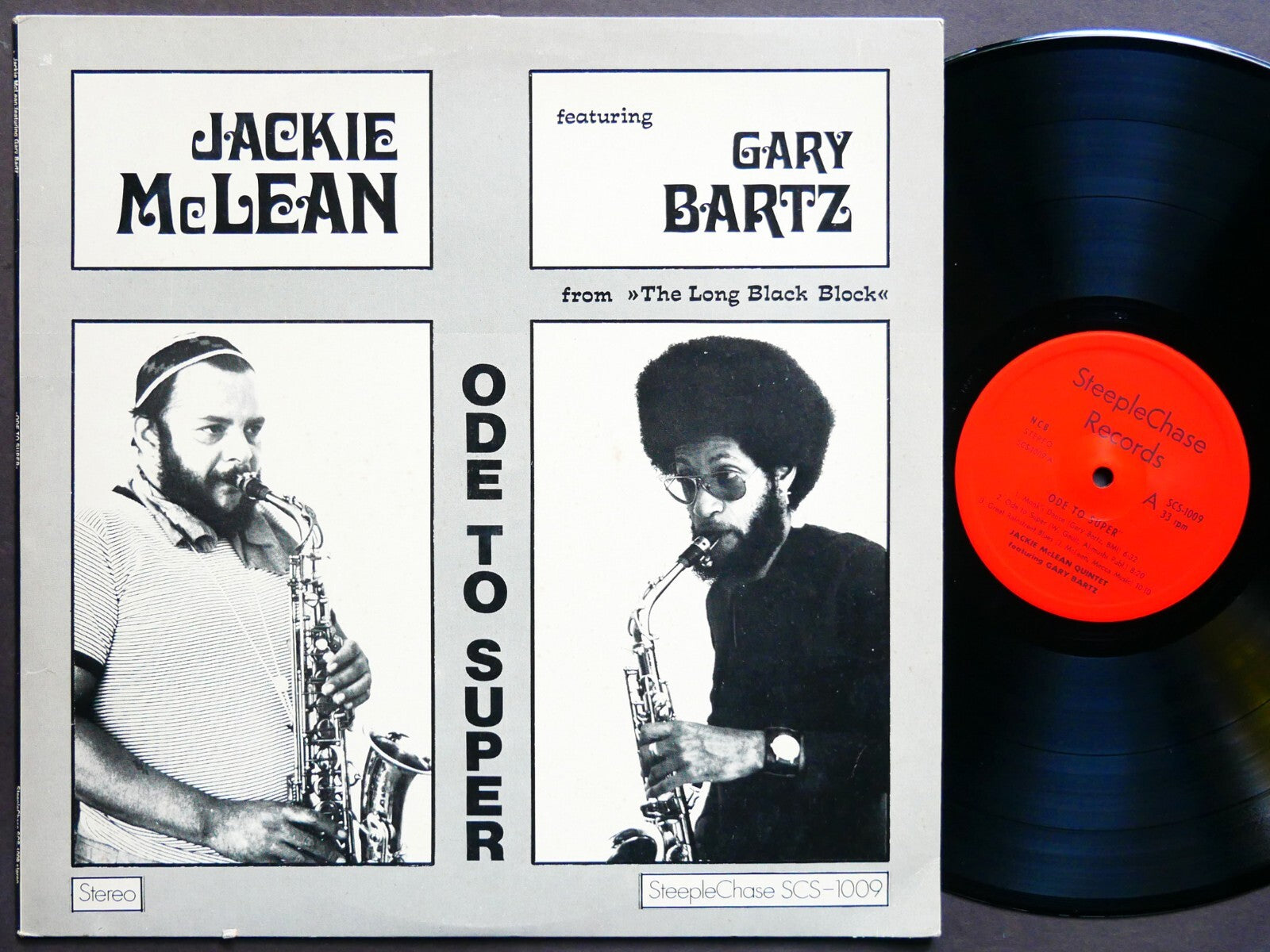 JACKIE MCLEAN GARY BARTZ Ode To Super LP STEEPLECHASE SCS1009 DENMARK 1973 NM