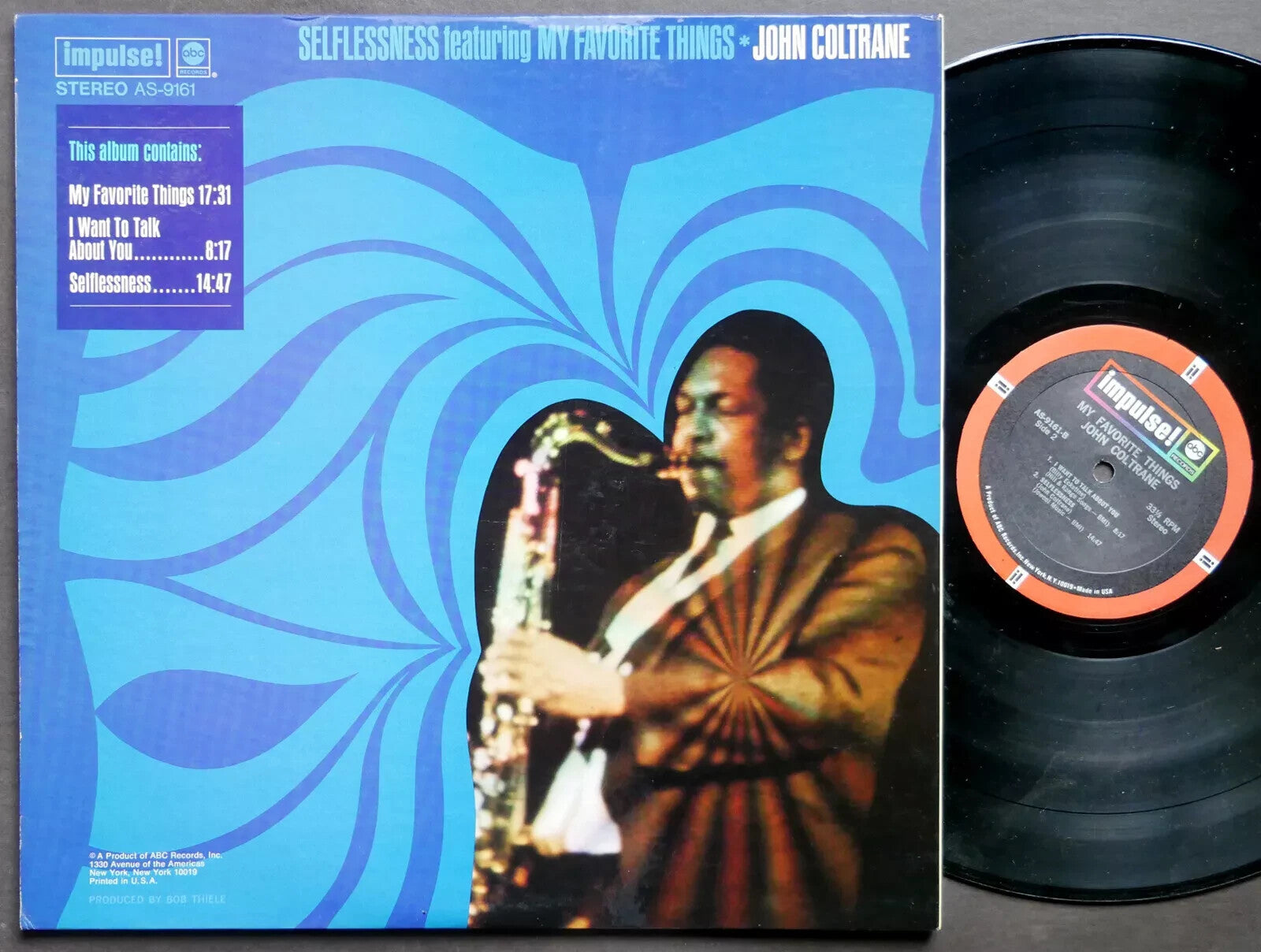 JOHN COLTRANE Selflessness My Favorite Things LP IMPULSE! AS-9161 McCoy Tyner