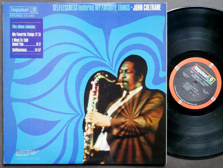 JOHN COLTRANE Selflessness My Favorite Things LP IMPULSE! AS-9161 McCoy Tyner