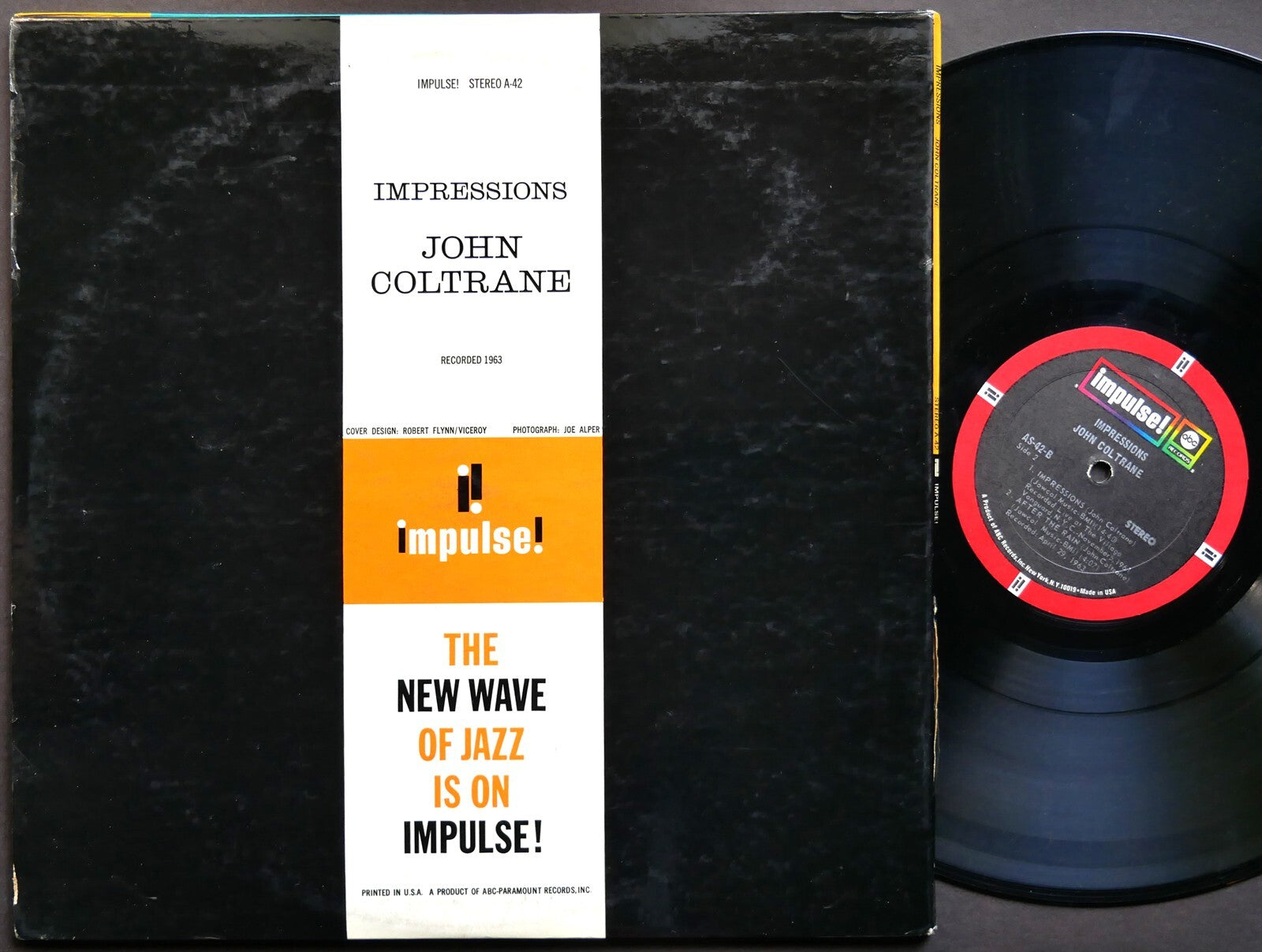 JOHN COLTRANE Impresions LP IMPULSE! AS-42 US 1971 RVG Eric Dolphy Roy Haynes