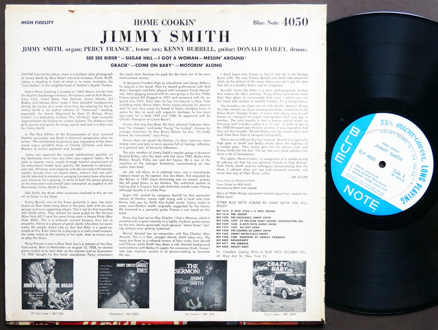 JIMMY SMITH Home Cookin' LP BLUE NOTE BLP 4050 US 1964 NY EAR MONO Kenny Burrell