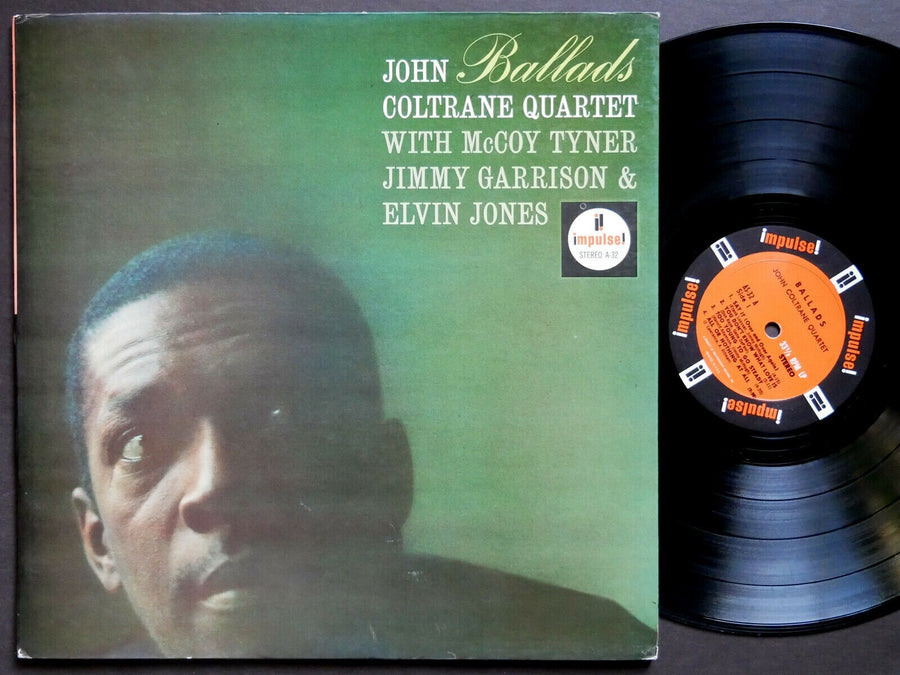 JOHN COLTRANE Quartet Ballads LP IMPULSE! AS-32 US 1965 ST JAZZ McCoy Tyner VG+