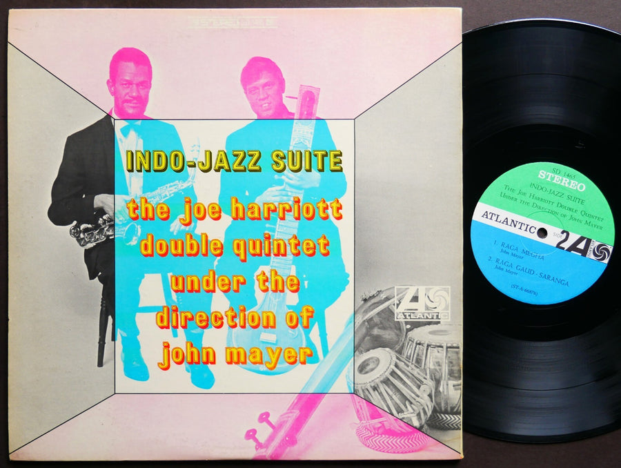 JOE HARRIOTT Double Quintet JOHN MAYER Indo-Jazz Suite LP ATLANTIC SD 1465 CLEAN