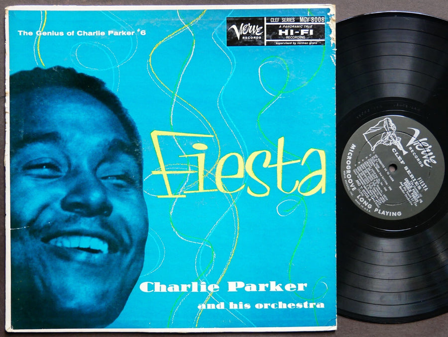 CHARLIE PARKER Fiesta LP VERVE MGV-8008 US '57 DG MONO JAZZ Max Roach Roy Haynes