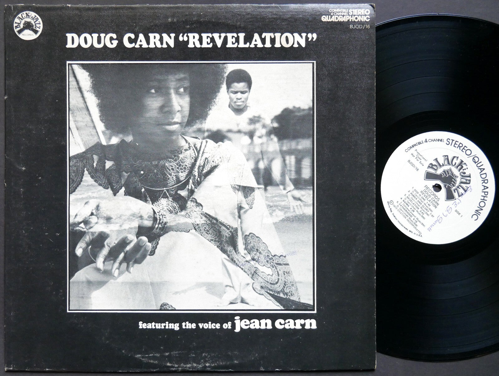 DOUG CARN JEAN CARN Revelation LP BLACK JAZZ RECORDS BJQD/16 US 1973 PROMO VG+