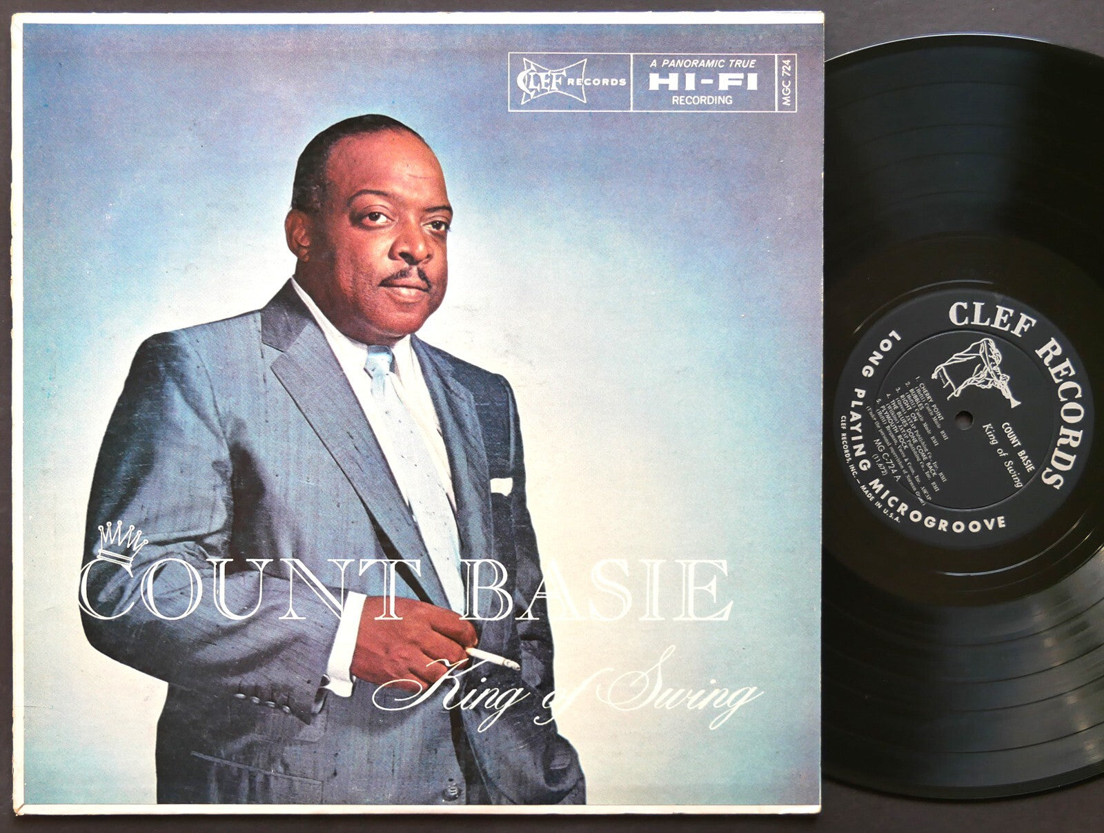 COUNT BASIE King Of Swing LP CLEF RECORDS MGC 724 US '56 DG MONO JAZZ Thad Jones