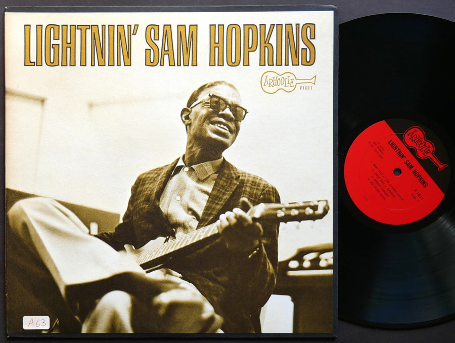LIGHTNIN' SAM HOPKINS Arhoolie Records F 1011 LP US 1962 Texas Blues VG+