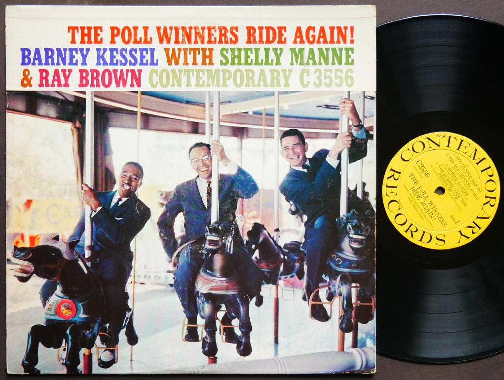 THE POLL WINNERS Ride Again! LP CONTEMPORARY RECORDS C3556 US 1958 JAZZ DG MONO