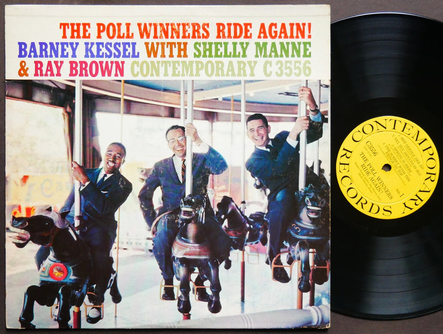 THE POLL WINNERS Ride Again! LP CONTEMPORARY RECORDS C3556 US 1958 JAZZ DG MONO