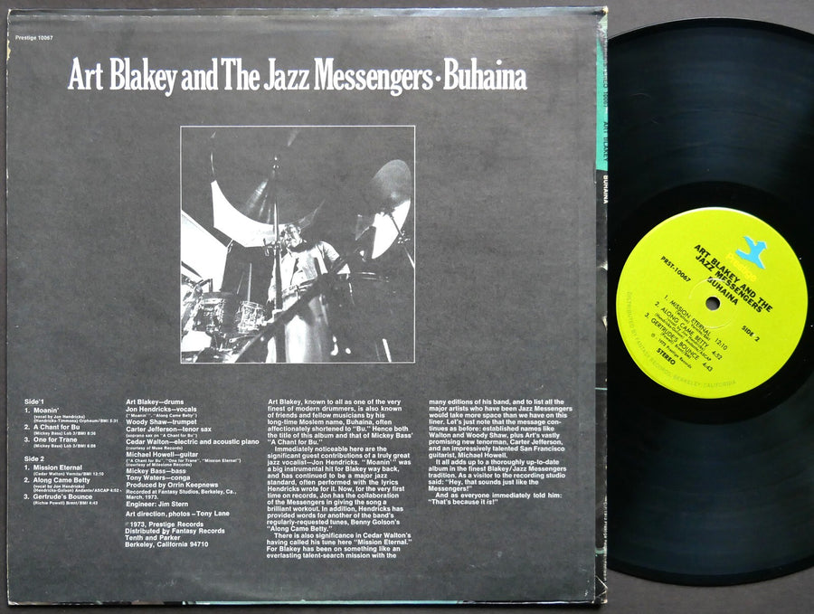 ART BLAKEY & Jazz Messengers Buhaina LP PRESTIGE 10067 Woody Shaw Cedar Walton