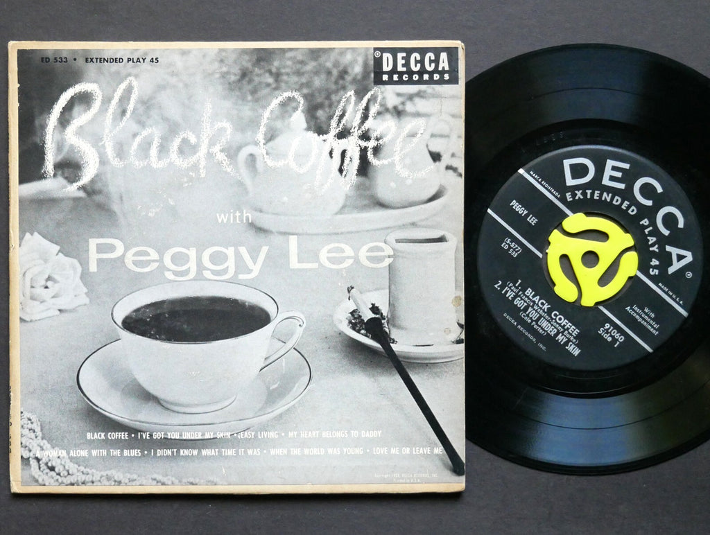 PEGGY LEE Black Coffee With Peggy Lee 2 x 7" DECCA ED-533 US 1953 EP 45