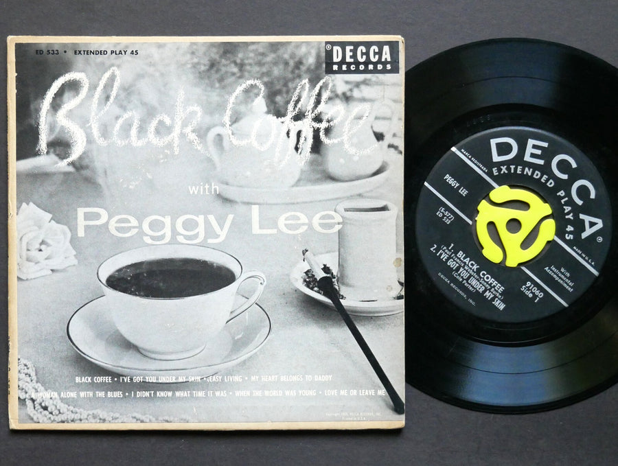 PEGGY LEE Black Coffee With Peggy Lee 2 x 7" DECCA ED-533 US 1953 EP 45
