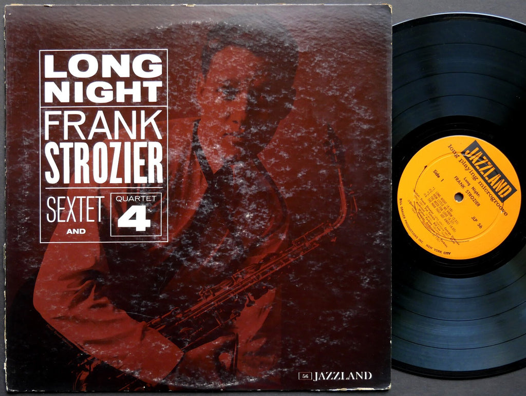 FRANK STROZIER Long Night LP JAZZLAND JLP 56 US 1961 MONO Pat Patrick Bill Lee