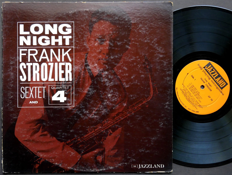 FRANK STROZIER Long Night LP JAZZLAND JLP 56 US 1961 MONO Pat Patrick Bill Lee