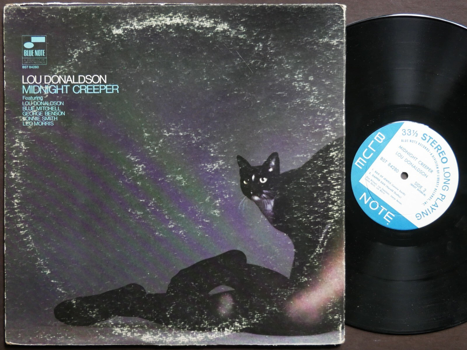 LOU DONALDSON Midnight Creeper LP BLUE NOTE BST 84280 US 1968 RVG Blue Mitchell