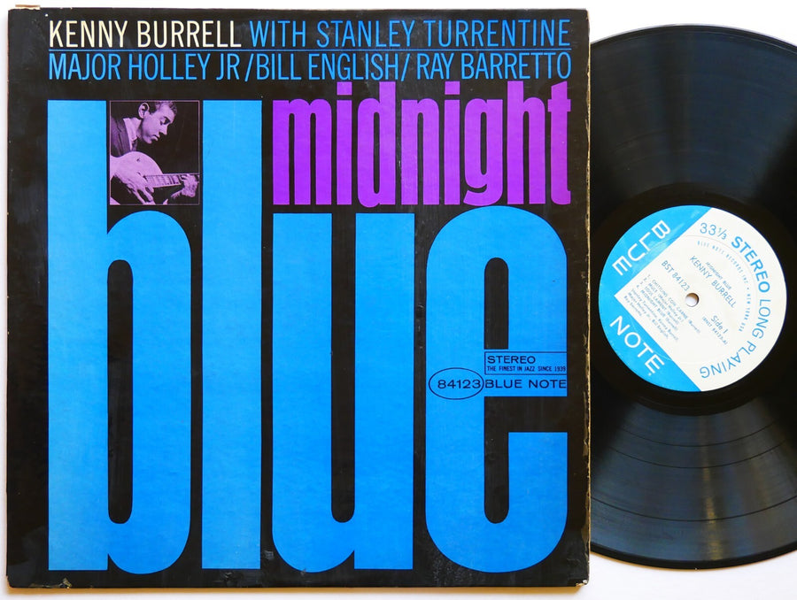 KENNY BURRELL Midnight Blue LP BLUE NOTE 84123 NY RVG EAR ST Stanley Turrentine