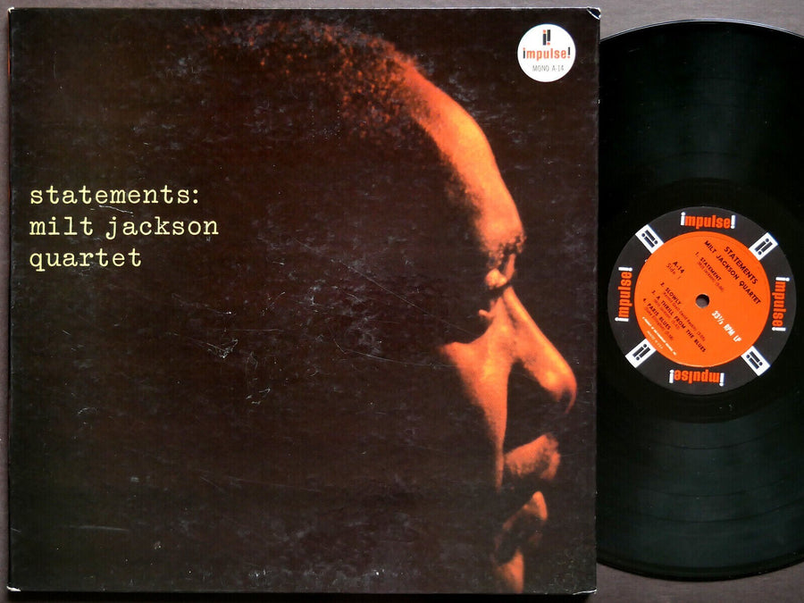 MILT JACKSON Statements LP IMPULSE! A-14 RVG MONO JAZZ Paul Chambers Hank Jones