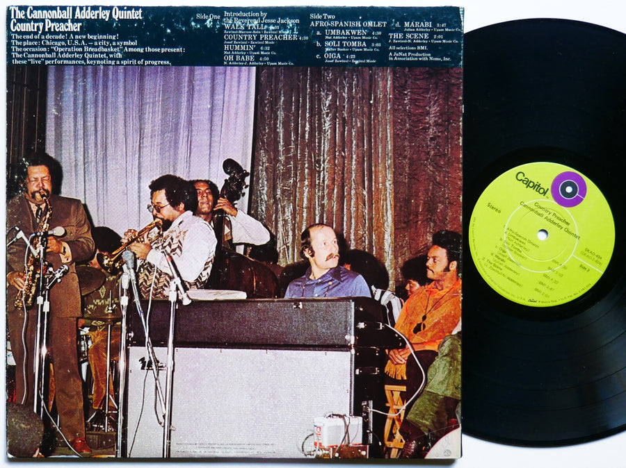 CANNONBALL ADDERLEY QUINTET Country Preacher LP CAPITOL SKAO-404 Joe Zawinul