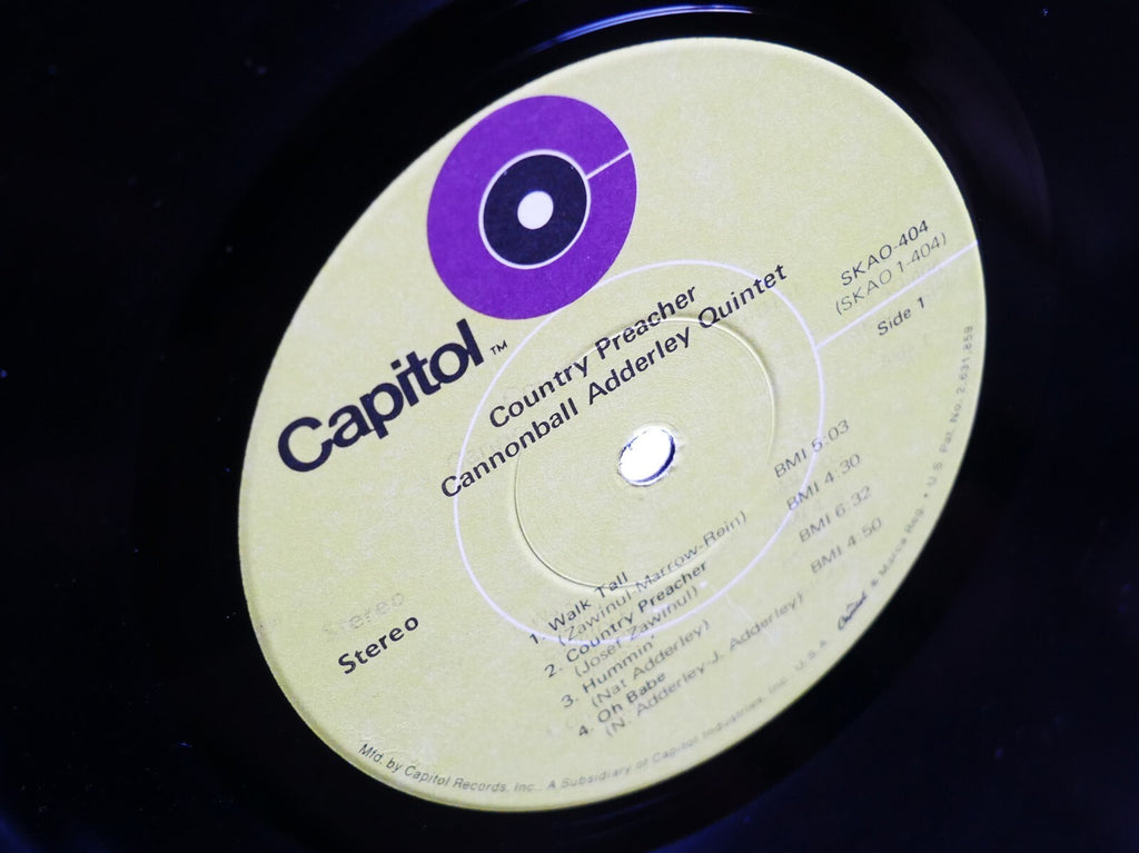 CANNONBALL ADDERLEY QUINTET Country Preacher LP CAPITOL SKAO-404 Joe Zawinul