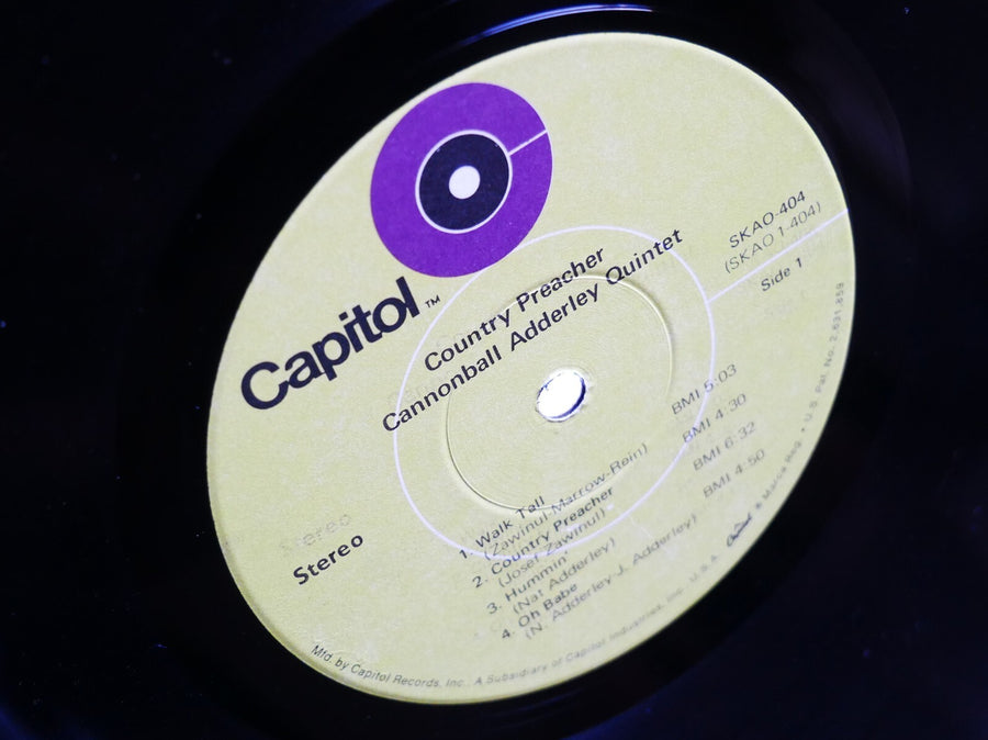 CANNONBALL ADDERLEY QUINTET Country Preacher LP CAPITOL SKAO-404 Joe Zawinul
