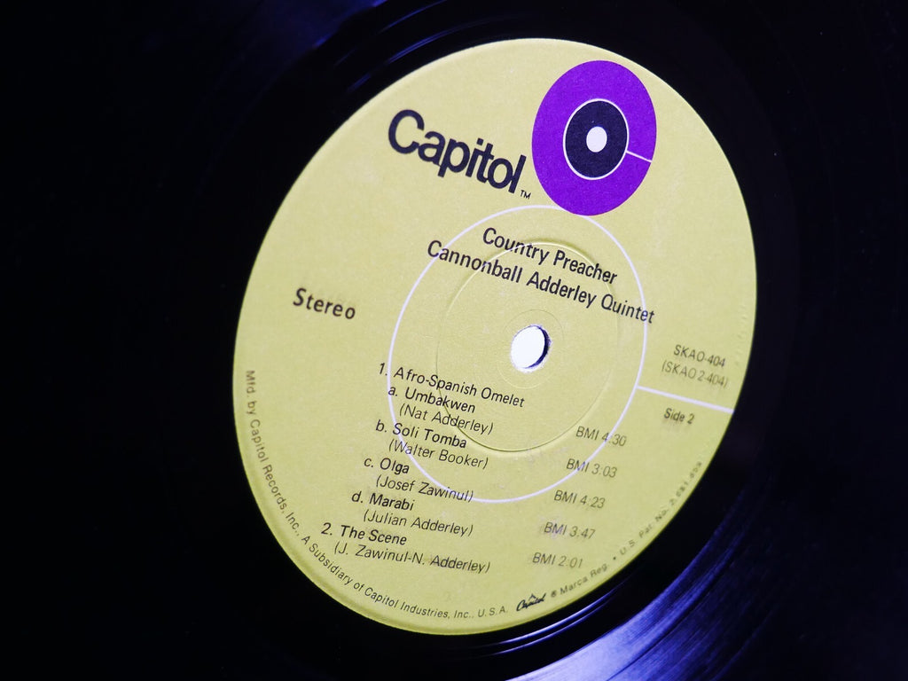 CANNONBALL ADDERLEY QUINTET Country Preacher LP CAPITOL SKAO-404 Joe Zawinul