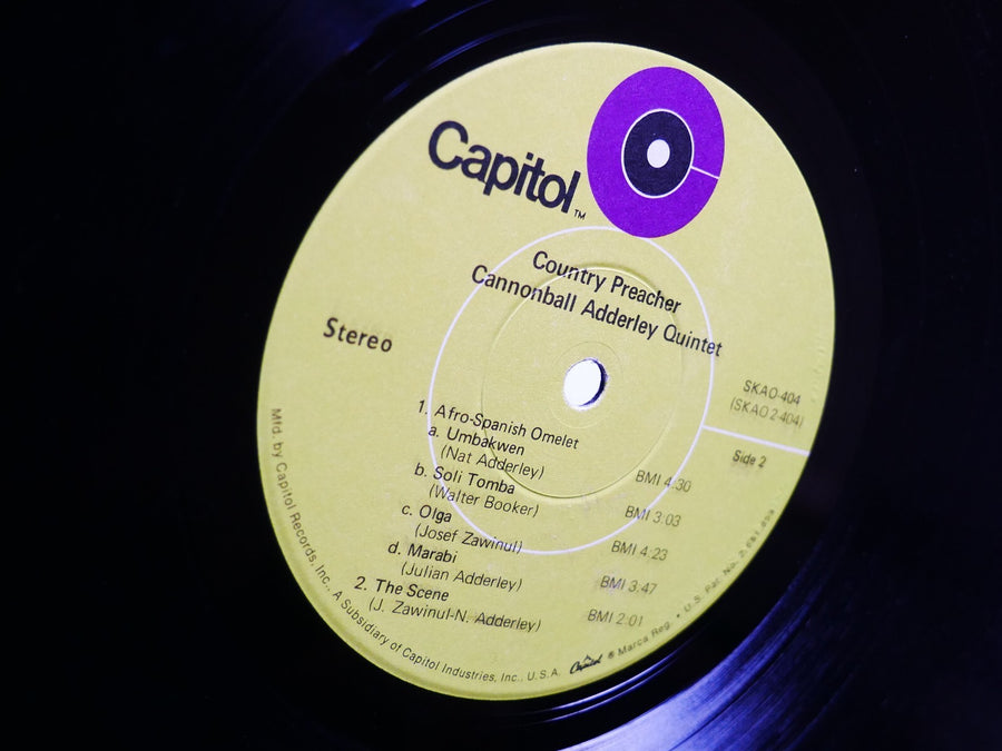CANNONBALL ADDERLEY QUINTET Country Preacher LP CAPITOL SKAO-404 Joe Zawinul