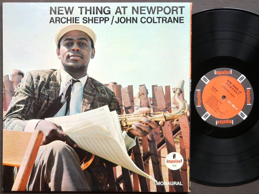 JOHN COLTRANE / ARCHIE SHEPP New Thing At Newport LP IMPULSE! A-94 RVG MONO VG+