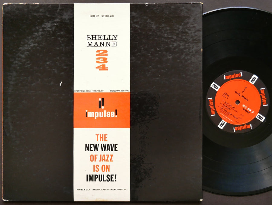 SHELLY MANNE 2-3-4 LP IMPULSE! AS-20 US 1963 RVG JAZZ Coleman Hawkins Hank Jones