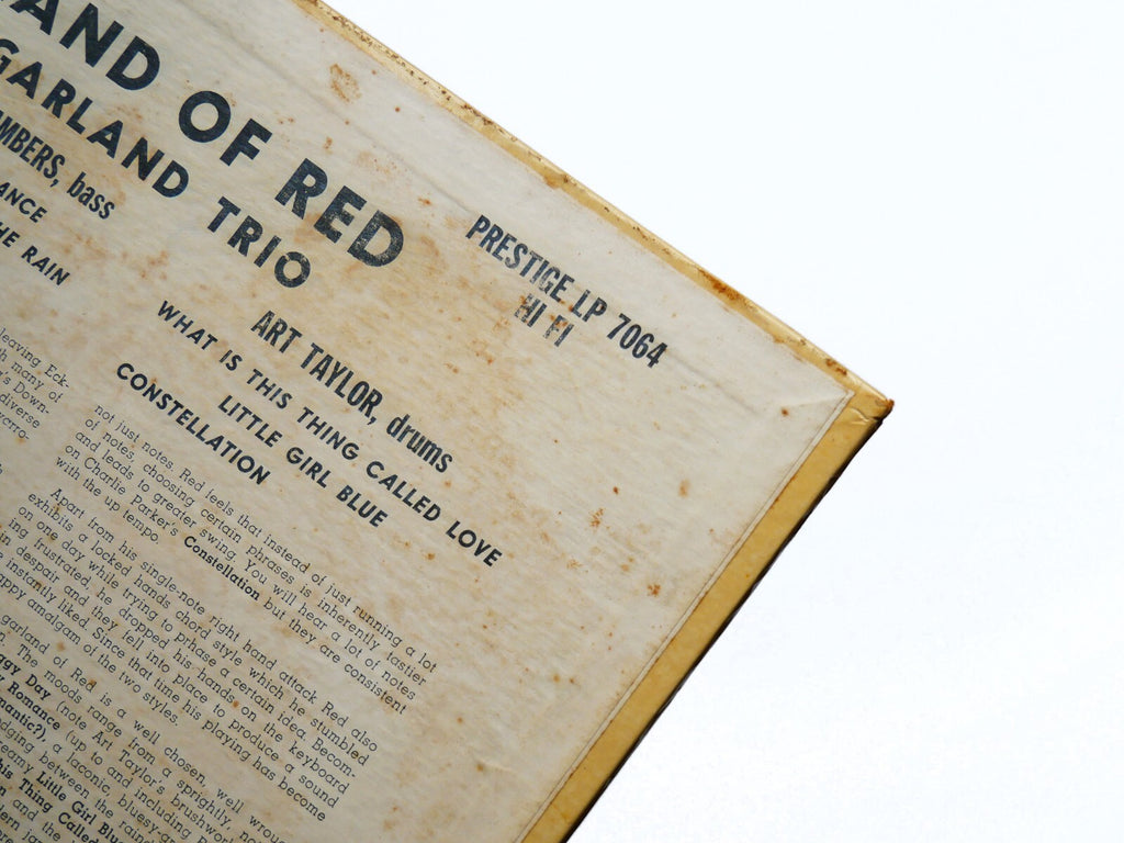 RED GARLAND TRIO A Garland Of Red LP PRESTIGE PRLP 7064 US 1956 MONO W.50 VG+