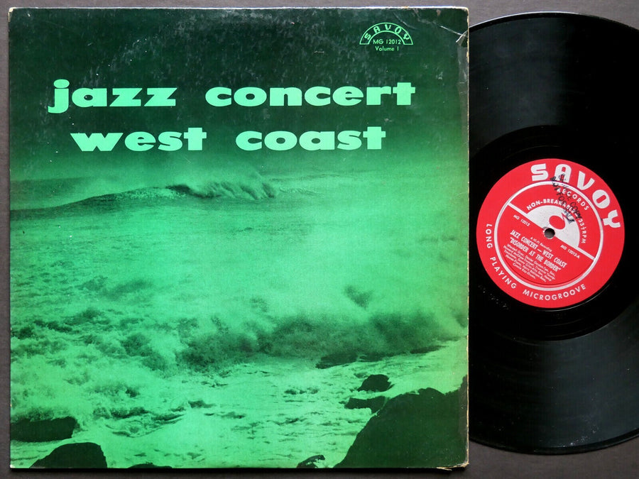 WARDELL GRAY Jazz Concert West Coast Vol.1 LP SAVOY MG 12012 MONO Dexter Gordon