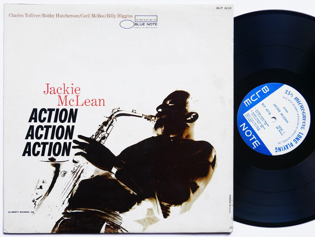 JACKIE MCLEAN Action LP BLUE NOTE BLP 4218 US 1967 MONO Bobby Hutcherson VG+