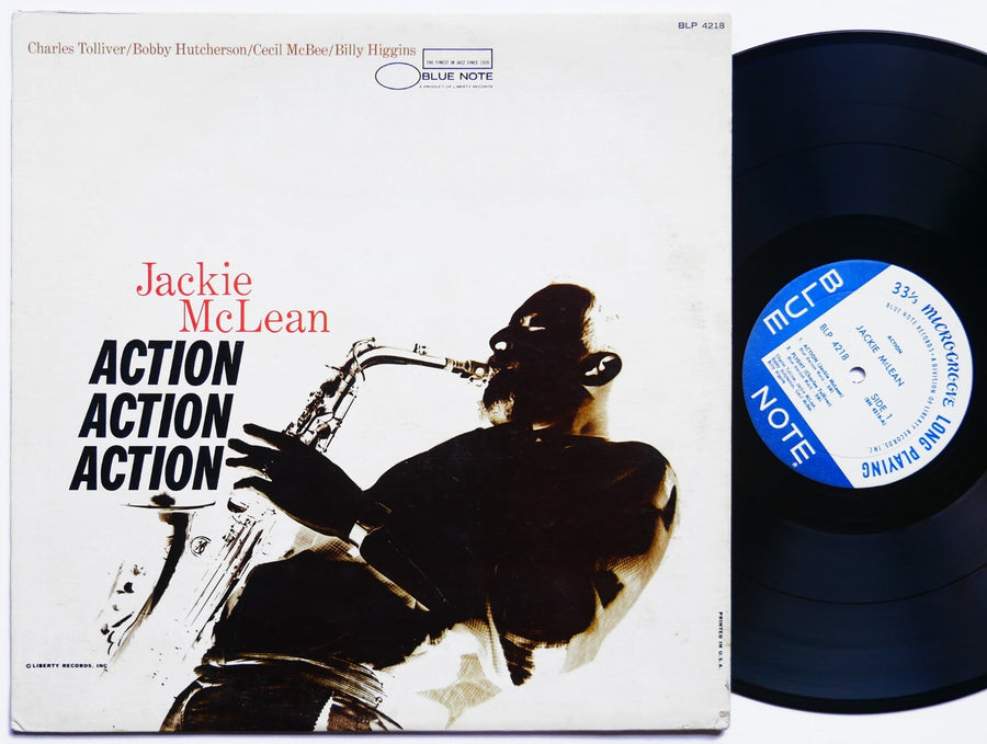 JACKIE MCLEAN Action LP BLUE NOTE BLP 4218 US 1967 MONO Bobby Hutcherson VG+