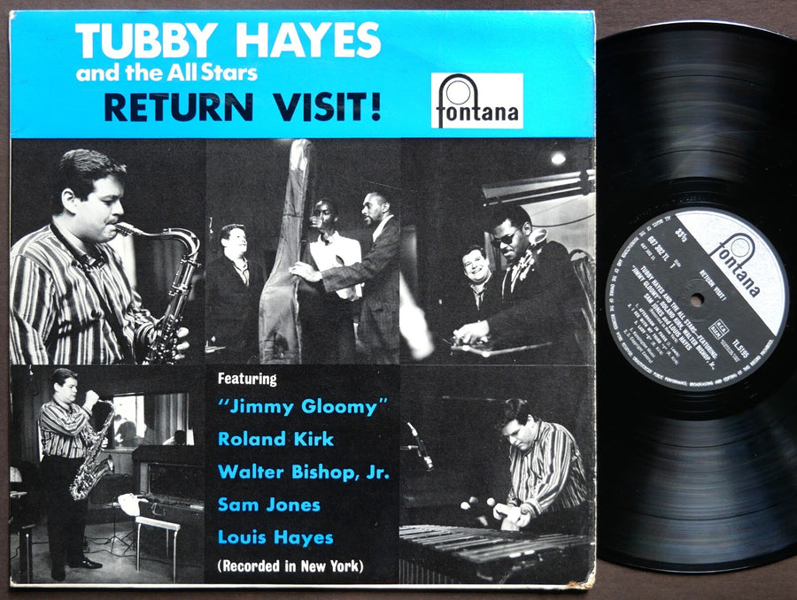 TUBBY HAYES Return Visit! LP FONTANA TL 5195 UK 1963 Roland Kirk Walter Bishop
