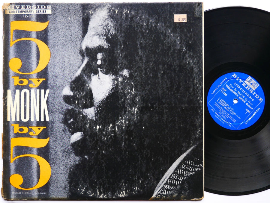 THELONIOUS MONK Quintet 5 By Monk By 5 LP RIVERSIDE RLP 12-305 US 1959 DG MONO